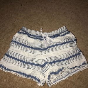 Blue/white Abercrombie kids shorts